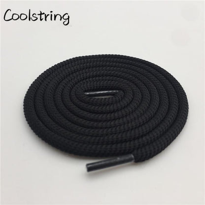 Bright Color 5mm Spiral Round Polyester Shoelaces novelty Sports Bootlaces For Mountaineering