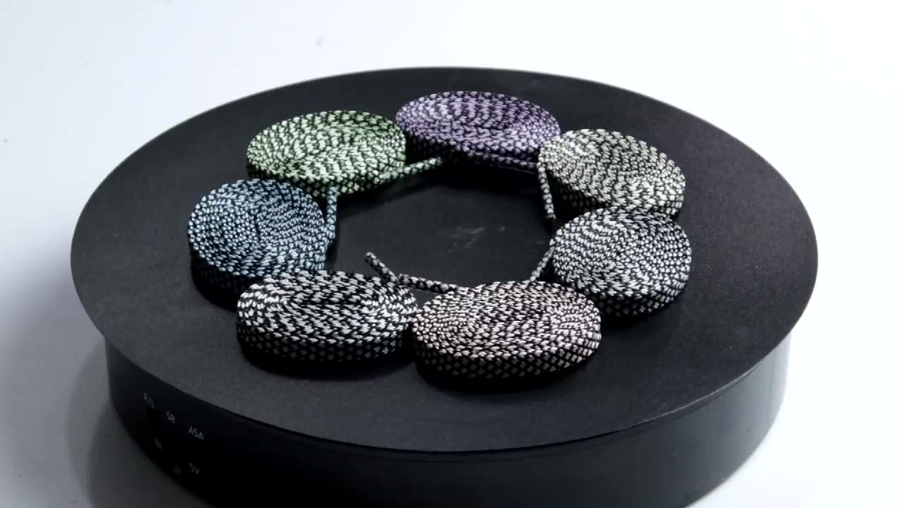 7MM Pro Bright Luminous Lace Flat Shape Neon Shoelace Nice Glow In Dark For Trendy Youth Street