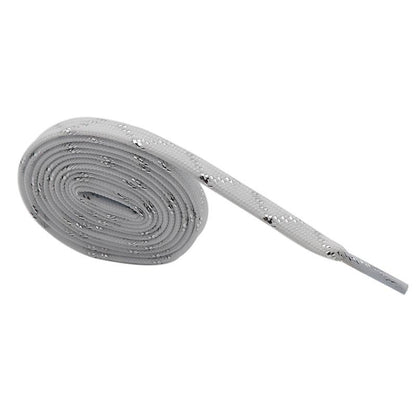 8MM Top Shoelaces Clothing White-Sliver Metallic Wire Laces Charmed Women Sneaker Canvas Boot