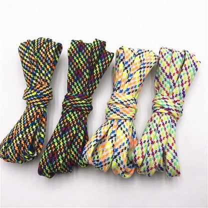 7MM Multi Color sweet Camouflage  Shoelaces Women Sneaker 2021 Casual Shoe Lacel Unisex Boots Shoe