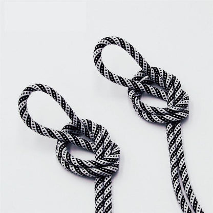 5MM Round Cords Spiral Plaid Polyester Shoelaces For Adult&Kid Men Women Sneaker 2021 Outdoor Sports