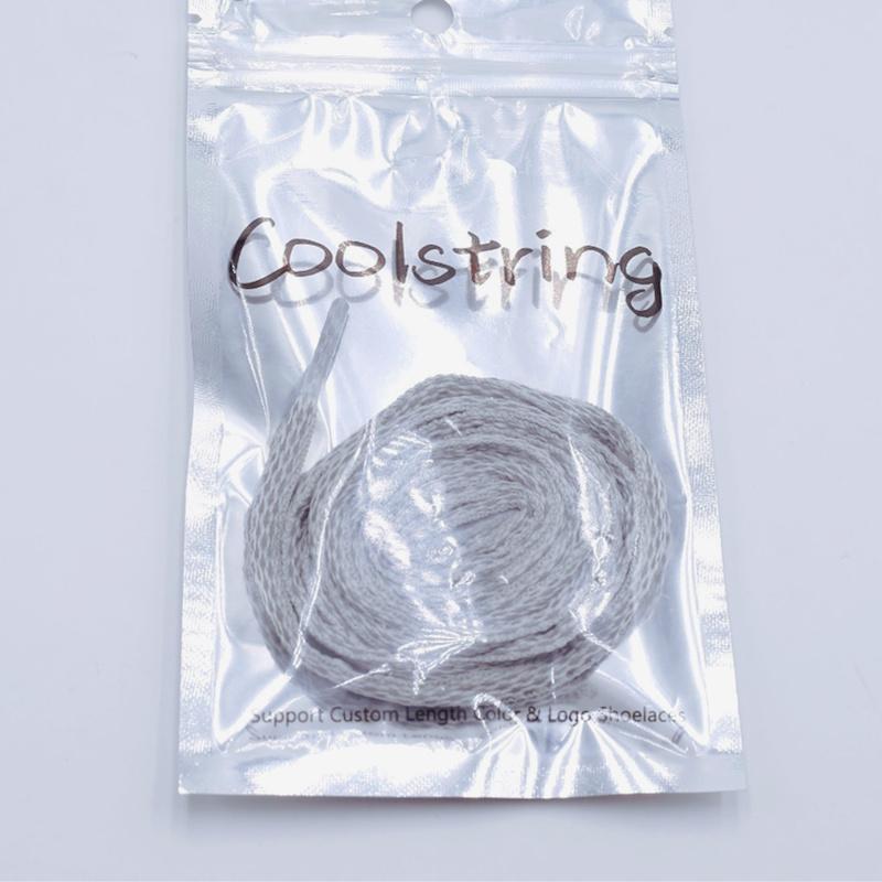 6MM Oval Reflective 3M Semicircular Ropes Athletic Highlight Shoe Latchet Grey Beige Eye-Catching