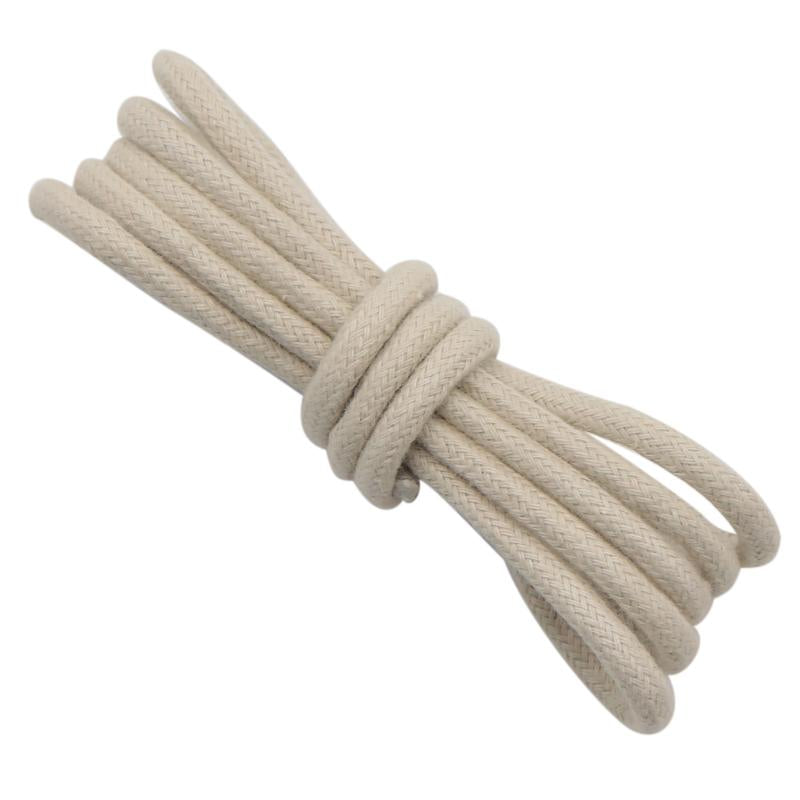5MM Solid Color Pure Cotton Beige/Blue Waxed Rope Suit For Boy Pant Man Sneaker Canvas Sport