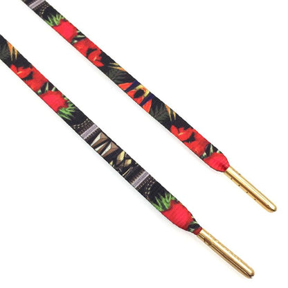 6 Designs Hot Shoestring with Tips Printing Flat Galaxy 60-180cm Shoelaces For Dress Shoes