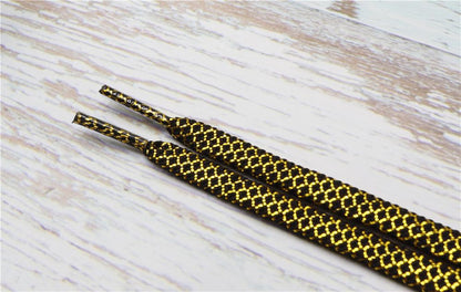 8MM A Pair Shoe Accessories Cheaper Metallic Yarn Shining Shoelaces Rough Texture For Business Men