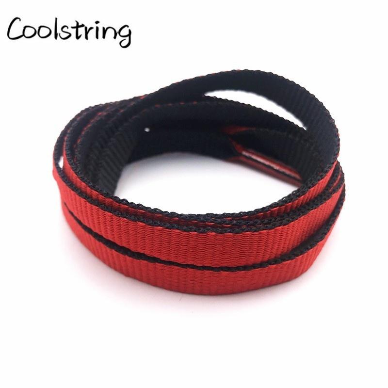Jumpman Flat 8mm Combo Two Color Connect Reversible Shoelaces Bicolor Polyester Shoe Strings Laces