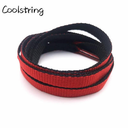 Jumpman Flat 8mm Combo Two Color Connect Reversible Shoelaces Bicolor Polyester Shoe Strings Laces