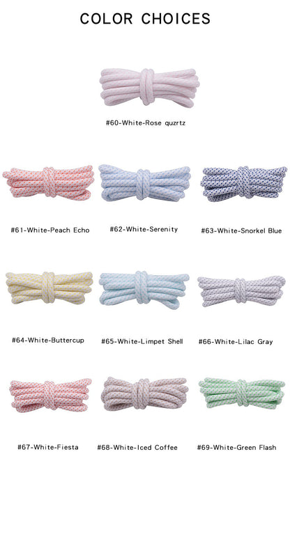 4.5MM Polyester Light Colorful Series Couple Clothing Matching Fashion Sneaker Ropes Youth Outdoor