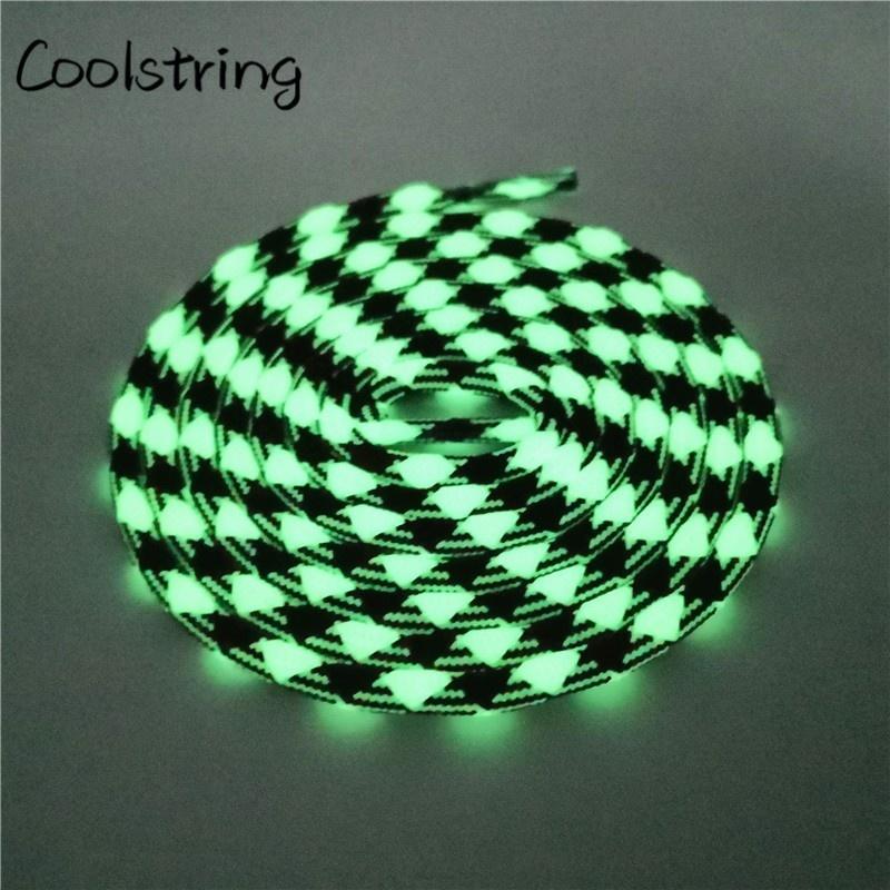 Sport  Fluorescence Round Shoelace Glow In The Dark Night Colorful Fluorescent Shoe Laces Athletic