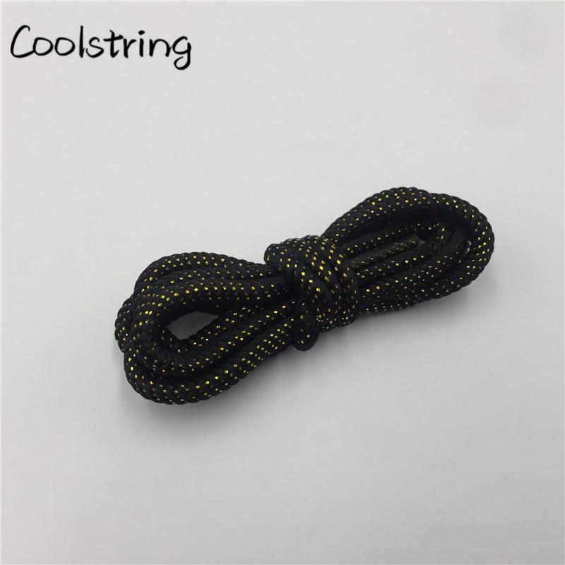 Round Spiral Pattern Shoelaces Glitter Sparkle Shoestrings Unique Flashing Dress Shoe Laces Metallic