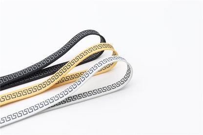 8MM Perfect Shoelaces Easy Wearing Black White Golden Shoe Cords Women Sneakers Boots Fashion Laces