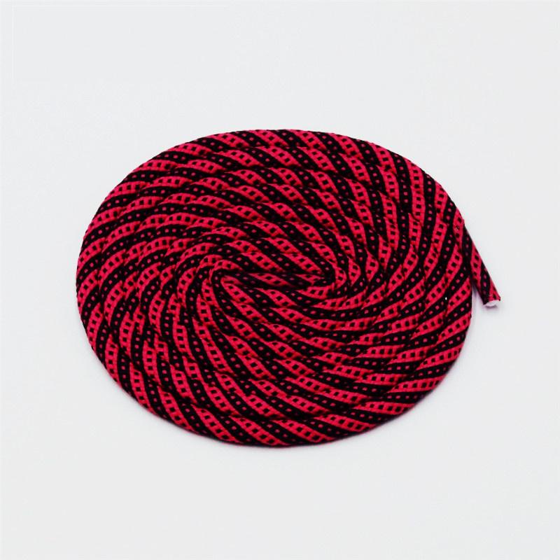 5MM Round Cords Spiral Plaid Polyester Shoelaces For Adult&Kid Men Women Sneaker 2021 Outdoor Sports