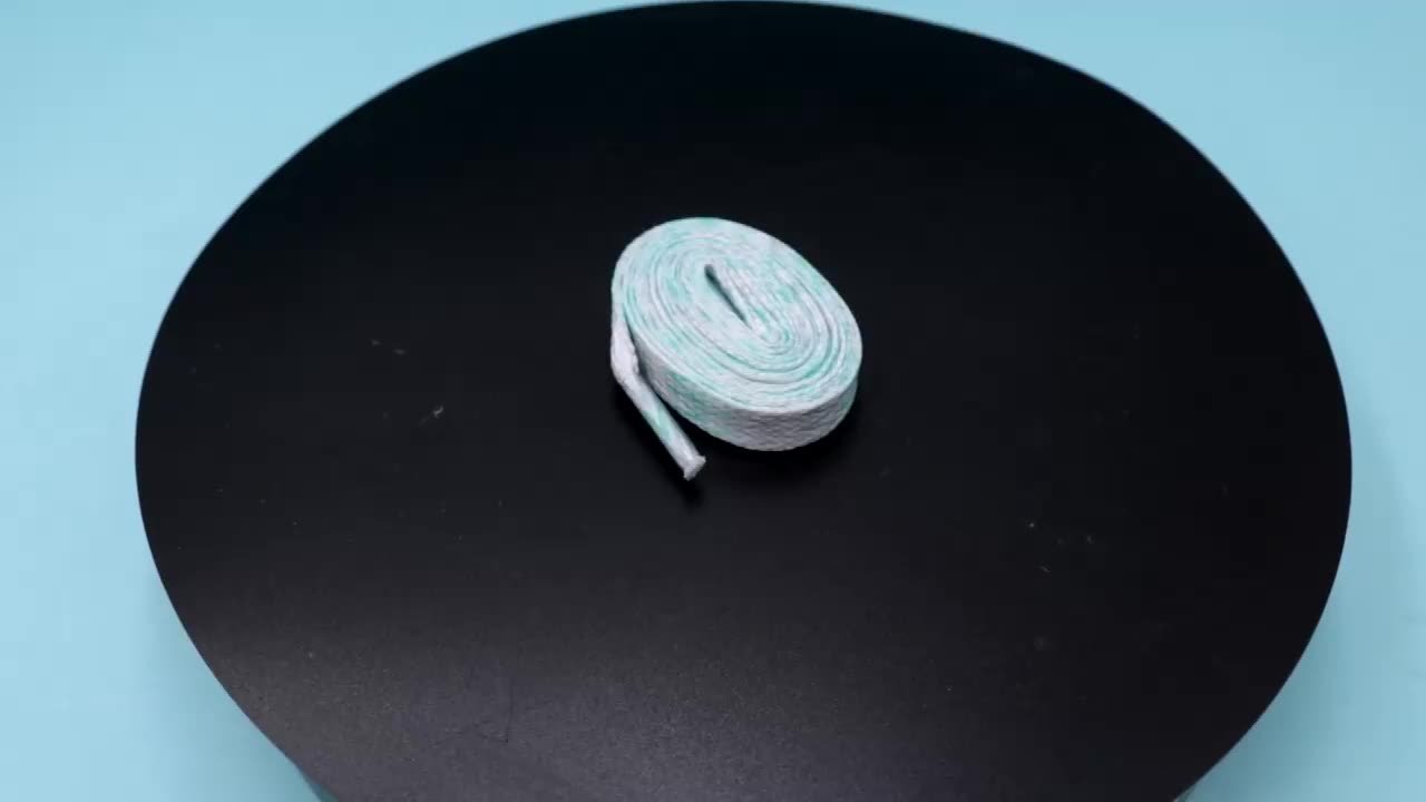 8MM Grey Mint Green Flat Shoelaces High End Heat Transfer Printing Freshness Lacets Cool Feeling For