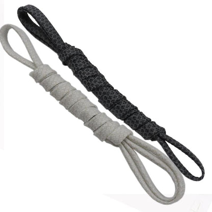 Weiou Unisex Sport Sneaker Canvas Leisure Shoelace 7mm Flat 3M Reflective Shoe Lace Black And White
