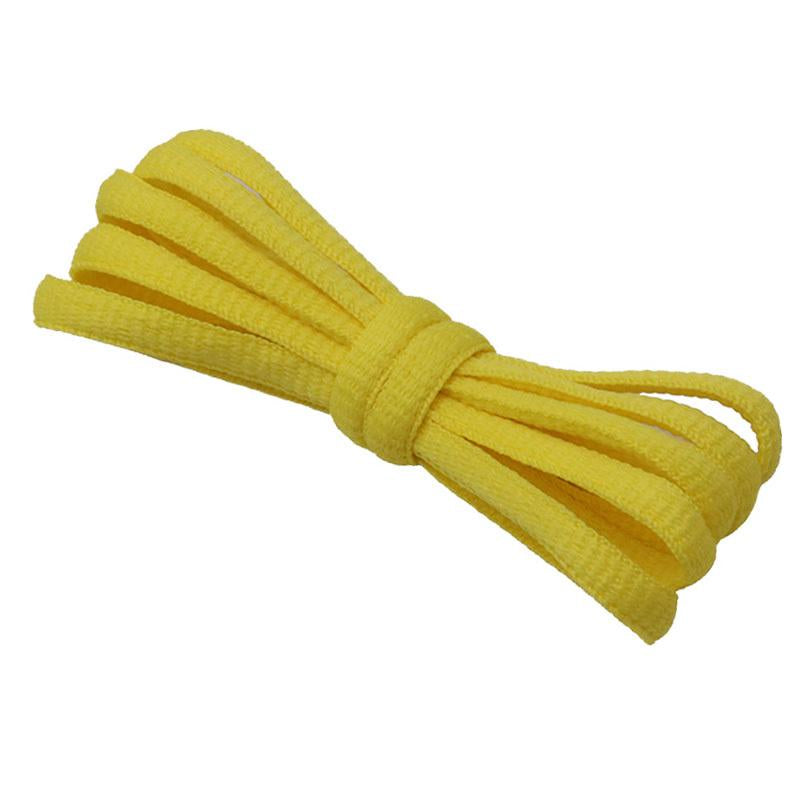 Authentic Weiou 6MM Oval Laces Polyester Pure Cotton Flexible Strings Yellow Green Ropes Vivid