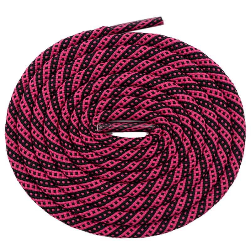 5MM Round Cords Spiral Plaid Polyester Shoelaces For Adult&Kid Men Women Sneaker 2021 Outdoor Sports