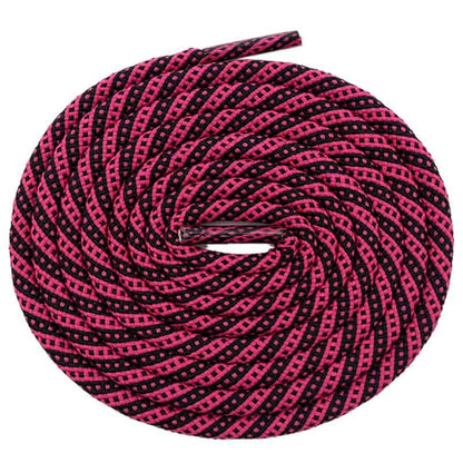 5MM Round Cords Spiral Plaid Polyester Shoelaces For Adult&Kid Men Women Sneaker 2021 Outdoor Sports