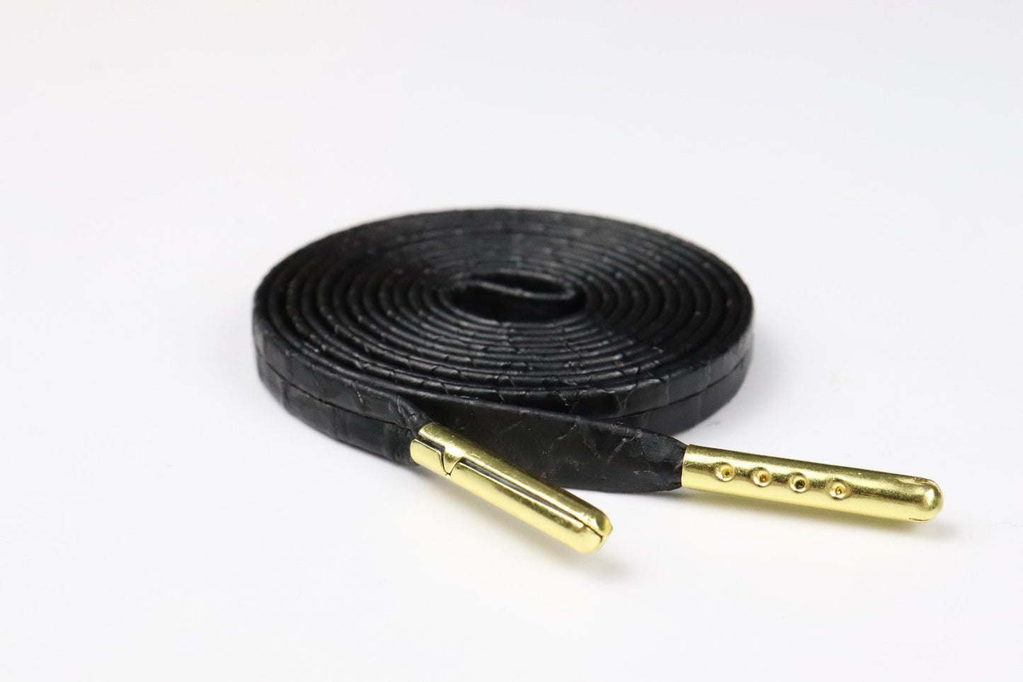 7MM Top Shoe Accessories Black Solid Color Flat Shoelaces Business Boots Canvas Shoes For Office