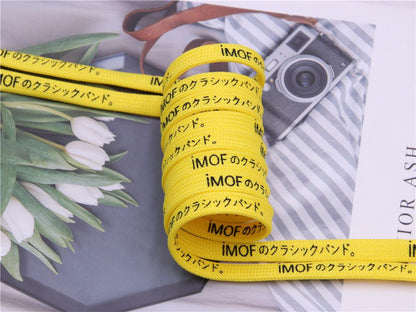 7MM Silk Screen Printing Top Shoe Accessories Japanese Letter Canvas Shoelaces Easy Ropes Colorful