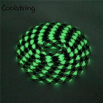 Sport  Fluorescence Round Shoelace Glow In The Dark Night Colorful Fluorescent Shoe Laces Athletic