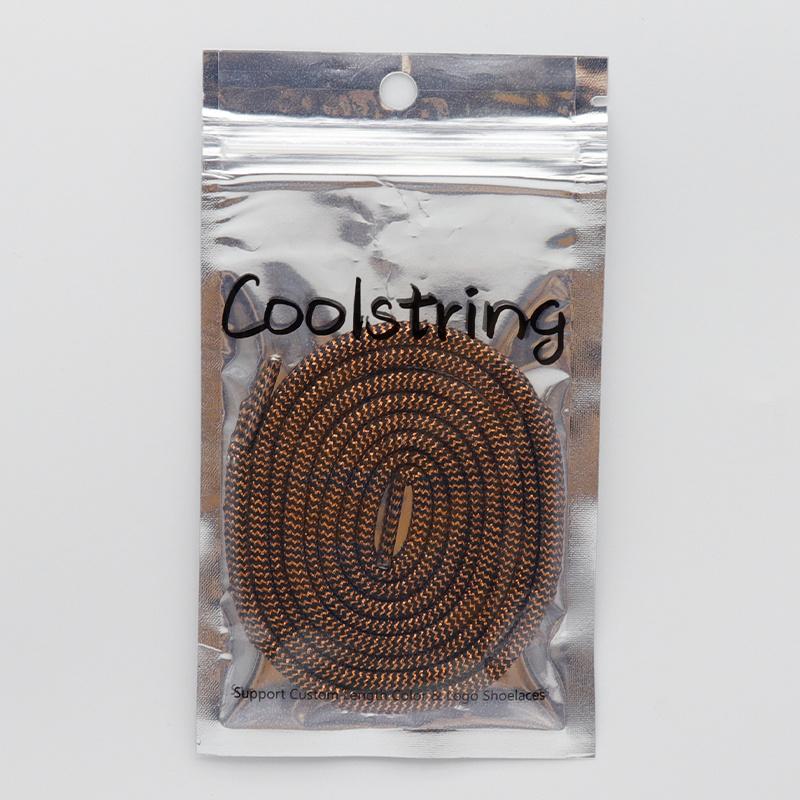 4.5MM Cheaper Metallic Yarn Polyester Shoelaces Special Texture Touching And Easy Ropes Wearing