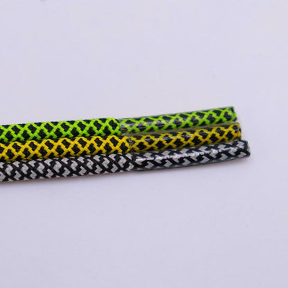3MM Vogue Shoe Accessories Nice Polyester Shoelaces Green Yellow Youth Ropes For Young Guys Street