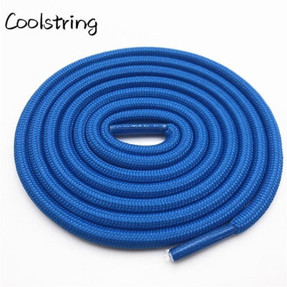 5mm Round Polyester Customized Shoelaces Green Navy Fashion Shoe Laces Extral Long Unisex Women Men