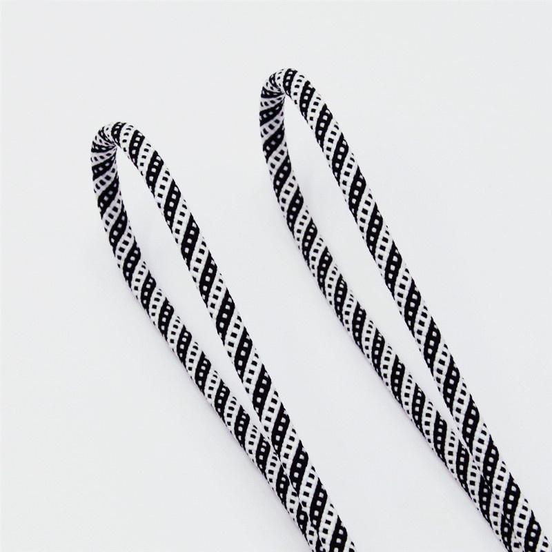 5MM Round Cords Spiral Plaid Polyester Shoelaces For Adult&Kid Men Women Sneaker 2021 Outdoor Sports