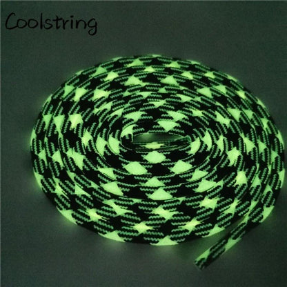 Sport  Fluorescence Round Shoelace Glow In The Dark Night Colorful Fluorescent Shoe Laces Athletic