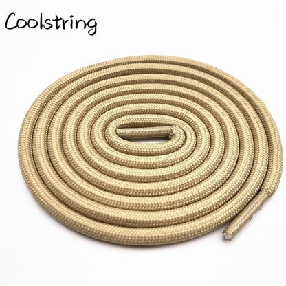 5mm Round Polyester Customized Shoelaces Green Navy Fashion Shoe Laces Extral Long Unisex Women Men