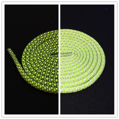Fluorescent Highlight 3M Reflective Laces Sneaker Rope Shoelaces Athletic KIDS Bootlace For V2 350