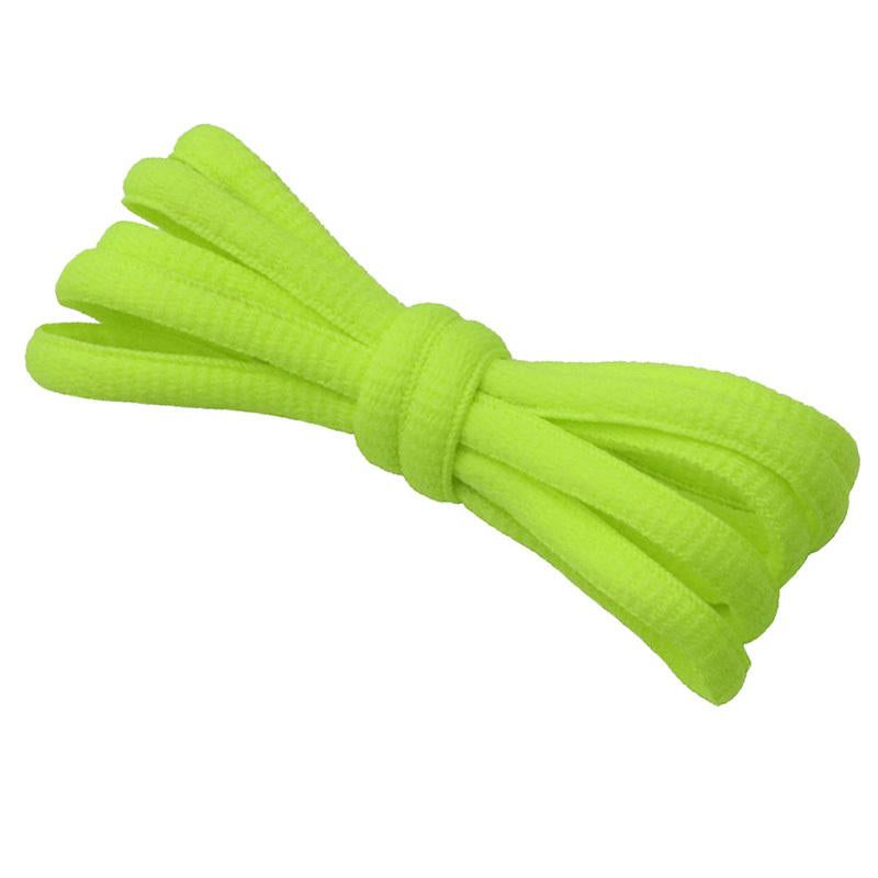 Authentic Weiou 6MM Oval Laces Polyester Pure Cotton Flexible Strings Yellow Green Ropes Vivid