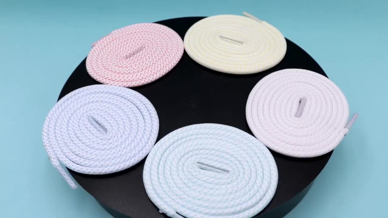 4.5MM Polyester Light Colorful Series Couple Clothing Matching Fashion Sneaker Ropes Youth Outdoor