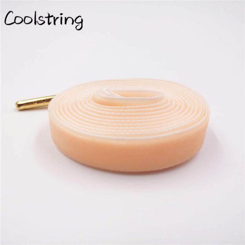 60-180cm Length 1.27 Cm Width Velvet Surface Shoelaces Women Men Black White Colorful Sports Casual
