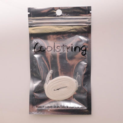 Double Polyester Silk Screen Luminous Night Glow Laces With Black Japanese Katakana Absorb Sunlight