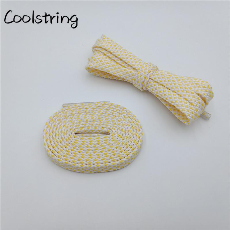 Classic Style 7MM Shoe Accessories Bright Flat Shoelaces Innovative Luxury Lacet For Casual Canvas