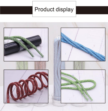Shoe Accessories 4.5MM Excellent Polyester Round Rope Male Female Outdoor High-rank Durable Lace