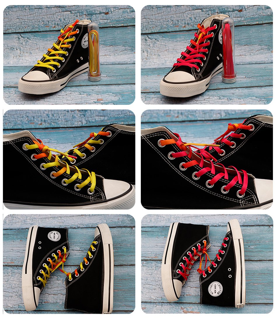 7MM Double Solid Color Top Quality Shoelaces Women Sneaker 2021 Pretty Ropes For Kids Adults