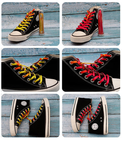 7MM Double Solid Color Top Quality Shoelaces Women Sneaker 2021 Pretty Ropes For Kids Adults