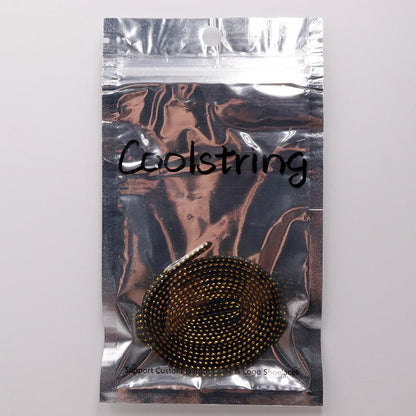 8MM Nice Shoe Accessory Charmed Metallic Yarn Laces Business Women Sneaker Boots Canvas Cords 2021