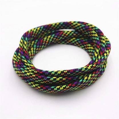 7MM Multi Color sweet Camouflage  Shoelaces Women Sneaker 2021 Casual Shoe Lacel Unisex Boots Shoe