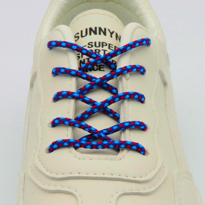 4.5MM Colorful Ropes Tri-Color Combination Hoodie Drawropes Manual Durable Shoelacs For Boots 350v2