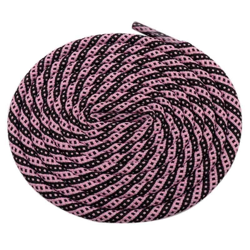 5MM Round Cords Spiral Plaid Polyester Shoelaces For Adult&Kid Men Women Sneaker 2021 Outdoor Sports