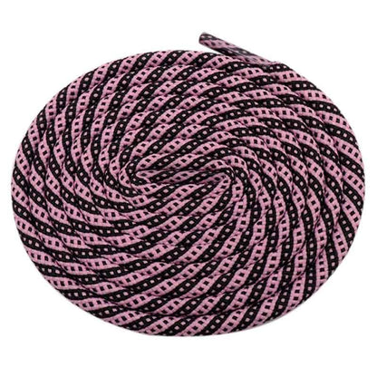 5MM Round Cords Spiral Plaid Polyester Shoelaces For Adult&Kid Men Women Sneaker 2021 Outdoor Sports