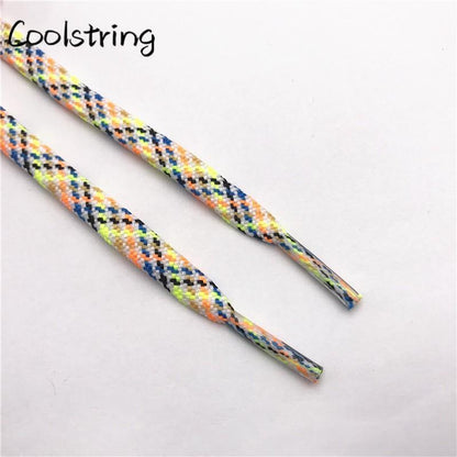 7MM Multi Color sweet Camouflage  Shoelaces Women Sneaker 2021 Casual Shoe Lacel Unisex Boots Shoe
