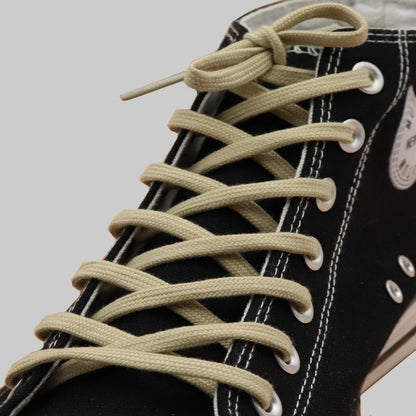 6MM Classic Shoe Accessory Double Layer Polyester Flat Shape Shoelaces 7 Colours For Canvas Boots