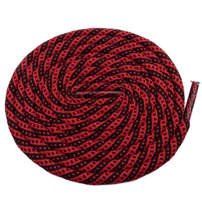 5MM Round Cords Spiral Plaid Polyester Shoelaces For Adult&Kid Men Women Sneaker 2021 Outdoor Sports