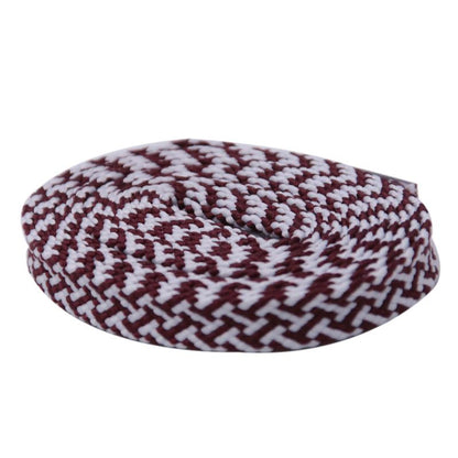 Weiou Official Laces Store Flat Shape 7MM Double-Color Combination Polyester Safety Shoelaces For