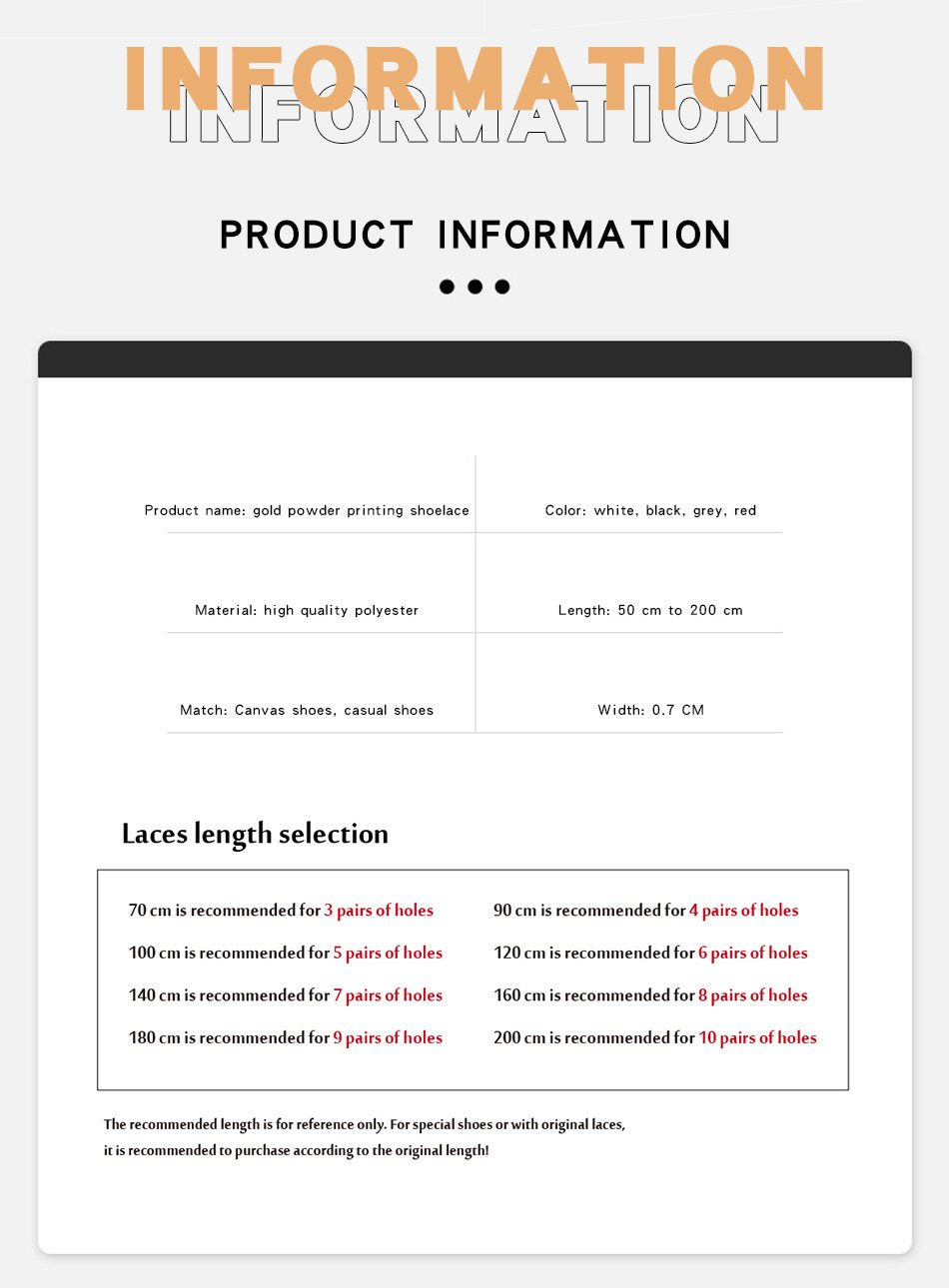 Double Polyester Shoelaces With Golden Japan Katakana Letter Silk Screen Printing Laces Men Women