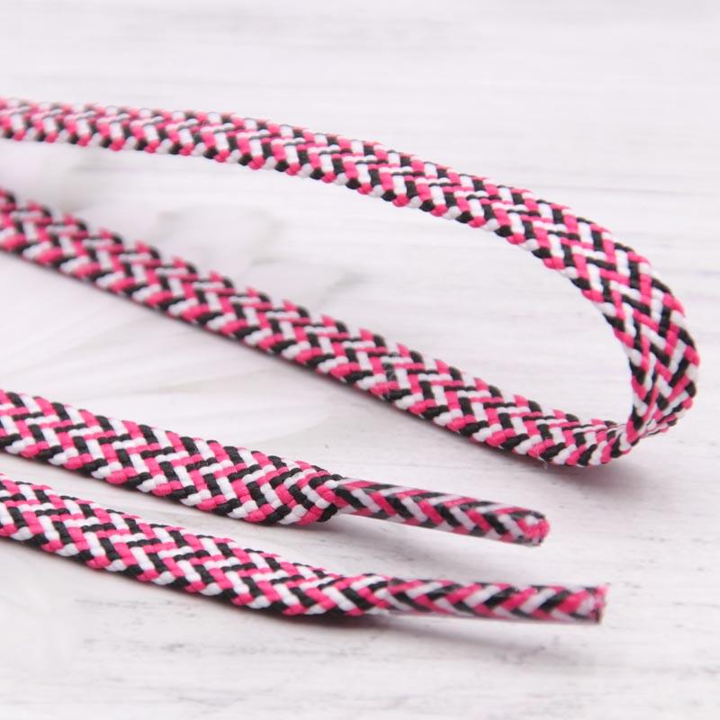 7mm Premium 3 Colorful Flat Polyester Shoelaces For Casual Canvas Men Women Sneaker 2021 Trendy